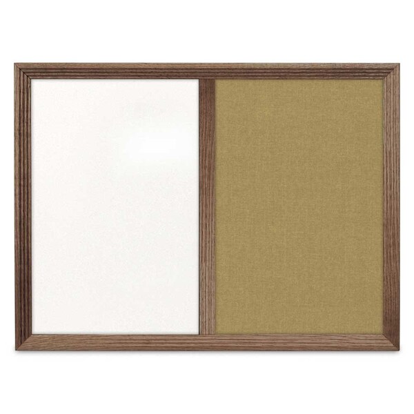 Enclosed Corkboard, 1 Door, 72"x36", 4" Fra, UV3418-BRONZE-AMETHY